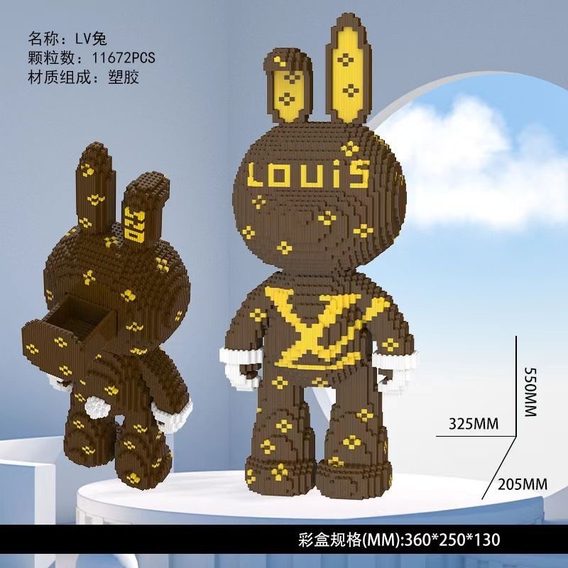 Lego thỏ momo lắp ghép mô hình thỏ momo 55cm