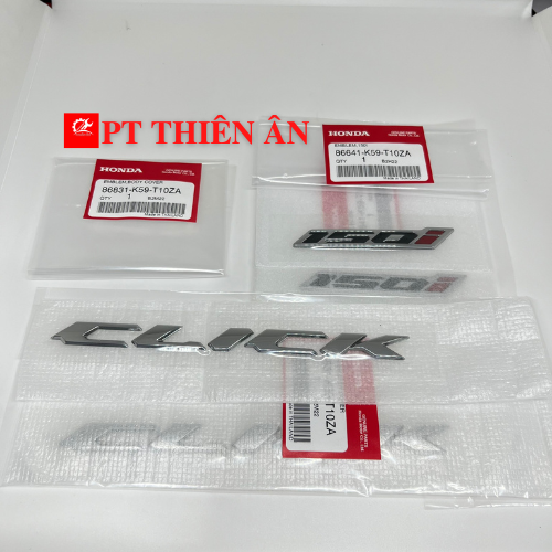 Tem sườn chữ click - click 150 , tem bửng chữ 150i - click 150 - 2018 zin chính hãng honda thailand - pt thiên ân