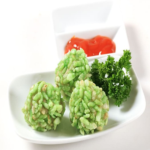 [HỎA TỐC - HCM ] Chả Cá Tẩm Cốm Xanh 35 Viên 1 Khay 500Gr