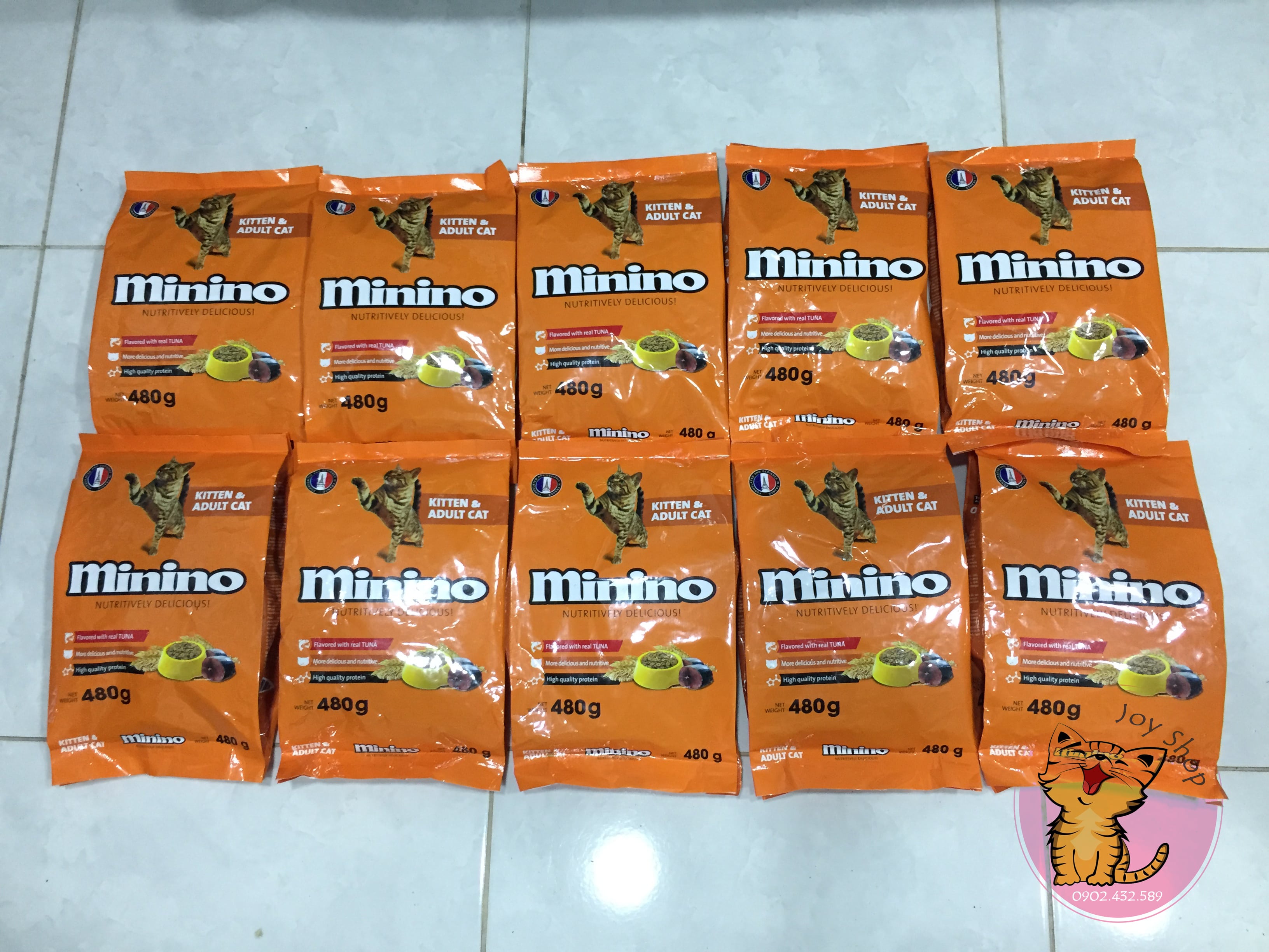 THỨC ĂN CHO MÈO MININO 480GR