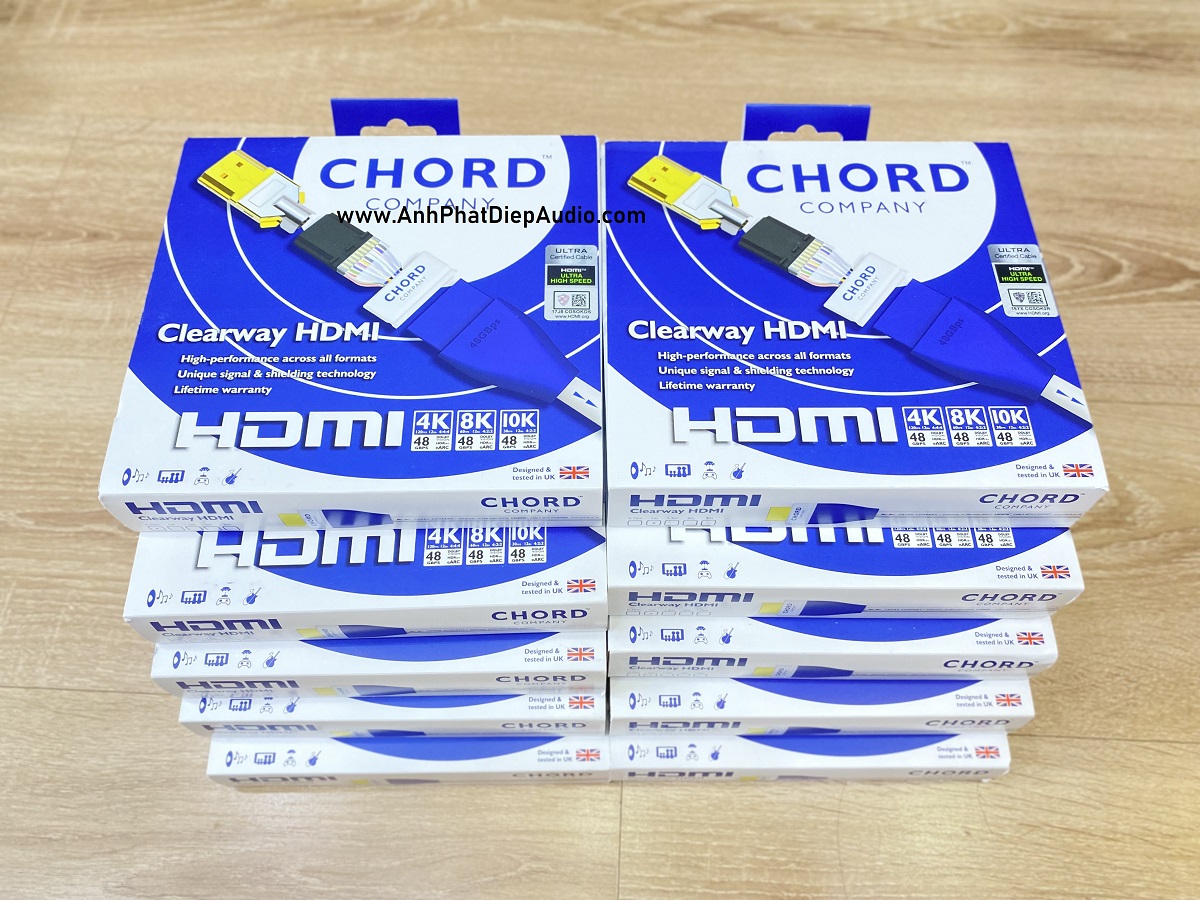 Dây hdmi CHORD Clearway HDMI 2.1 8k (48Gbps)