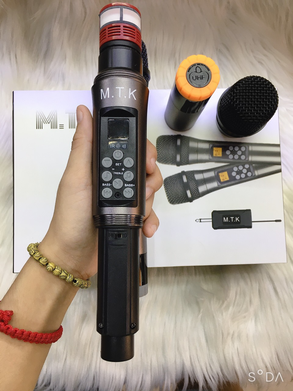 Bộ 2 micro đa năng karaoke không dây MTK 1A