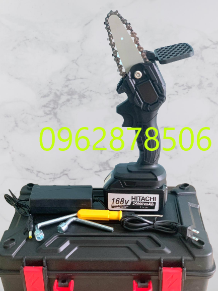 Máy cưa xích pin hitachi 1 pin 168v