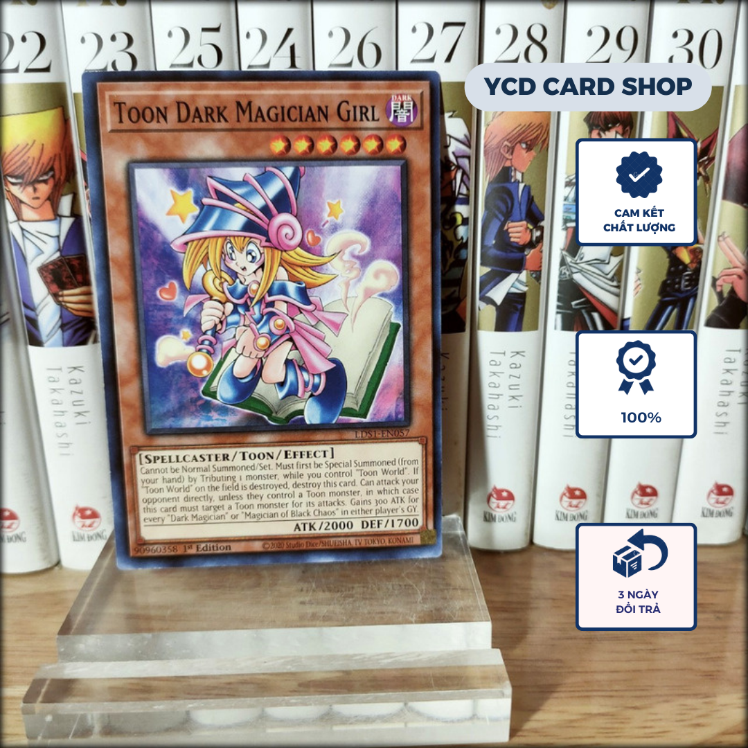 Thẻ bài yugioh chính hãng Toon Dark MagicianGirl – Common