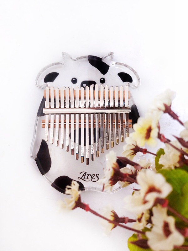 Đàn Kalimba Trong Suốt ARES Hình Bò Sữa AC01