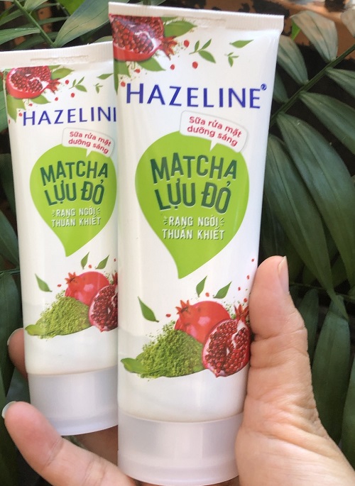 Sữa rửa mặt Hazeline matcha lựu đỏ 50g và 100g