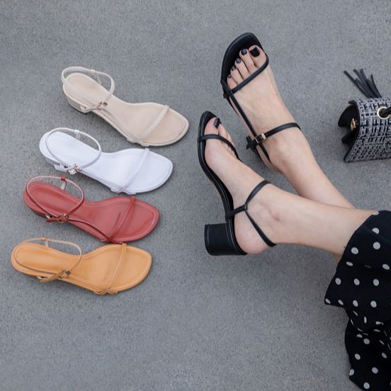 SANDAL DA QUAI NGANG 5CM MÃ VNXKS6