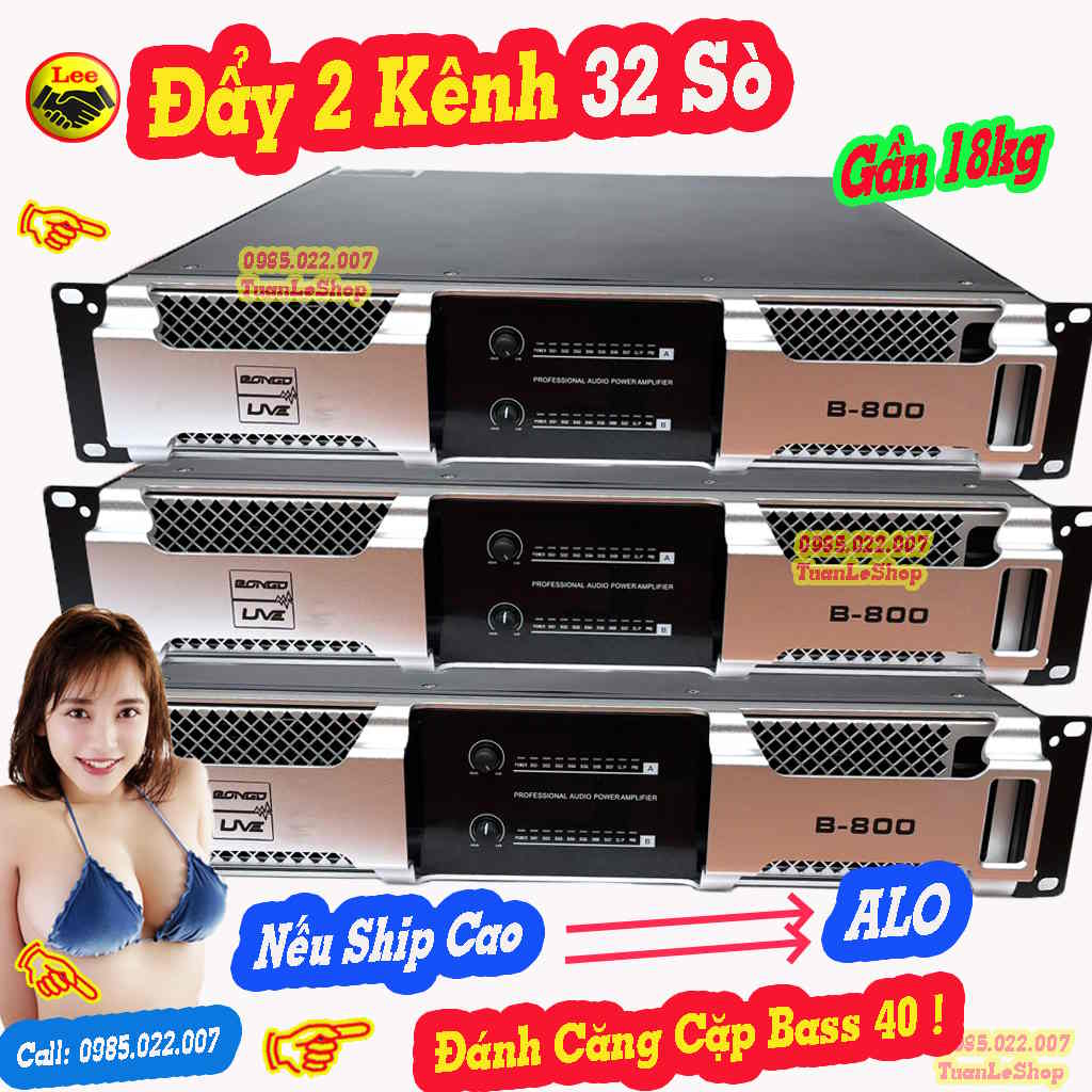 Đẩy công suất lớn 32 sò, main 2 kênh - day cong suat lon 2 kênh 1.600w – main b850