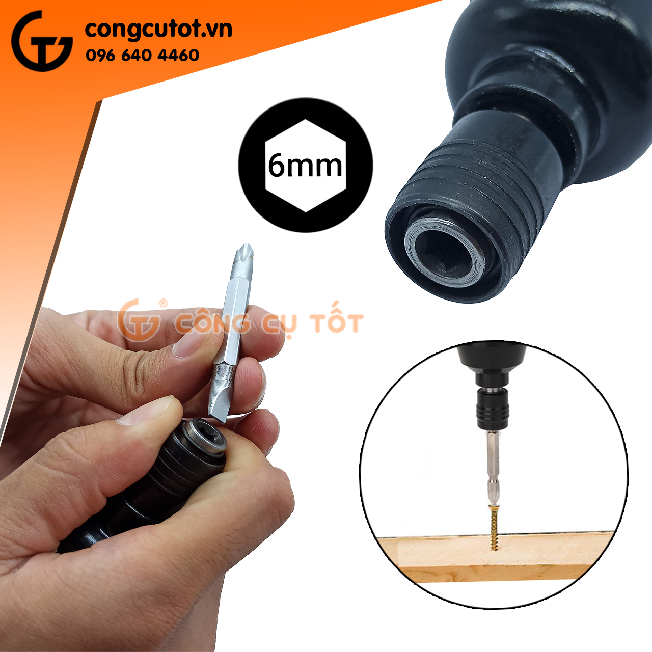 Máy hơi bắn vít, vặn vít đảo chiều ANTON Janpan 3 số cốt 6mm
