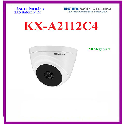 Camera dome nhựa kx-a2112c4 2.0 mp kbvision
