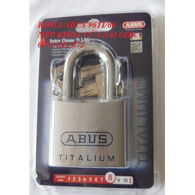 [HCM-CHÍNH HÃNG]Khóa Siêu Nhẹ ABUS Titalium 96Ti/60