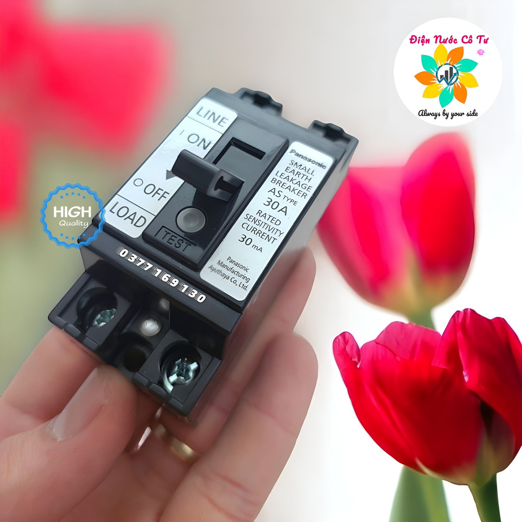 CB cóc Aptomat chống giật chống rò 30A cao cấp Panasonic