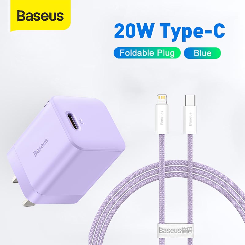 Baseus super si pro 20w usb c charger set for iphone 13 12 pro max qc3.0 pd fast charge for xiaomi samsung hshop hshop365 quá bền