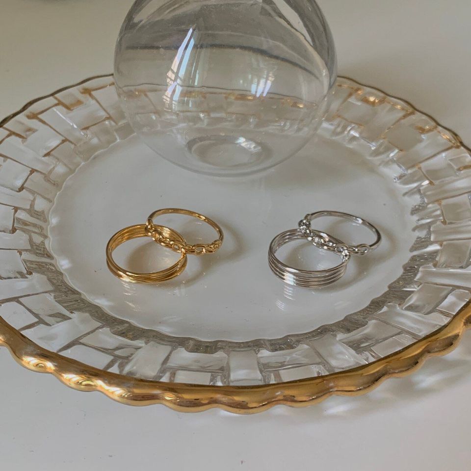 Nhẫn Chain set Hàn Quốc Korea