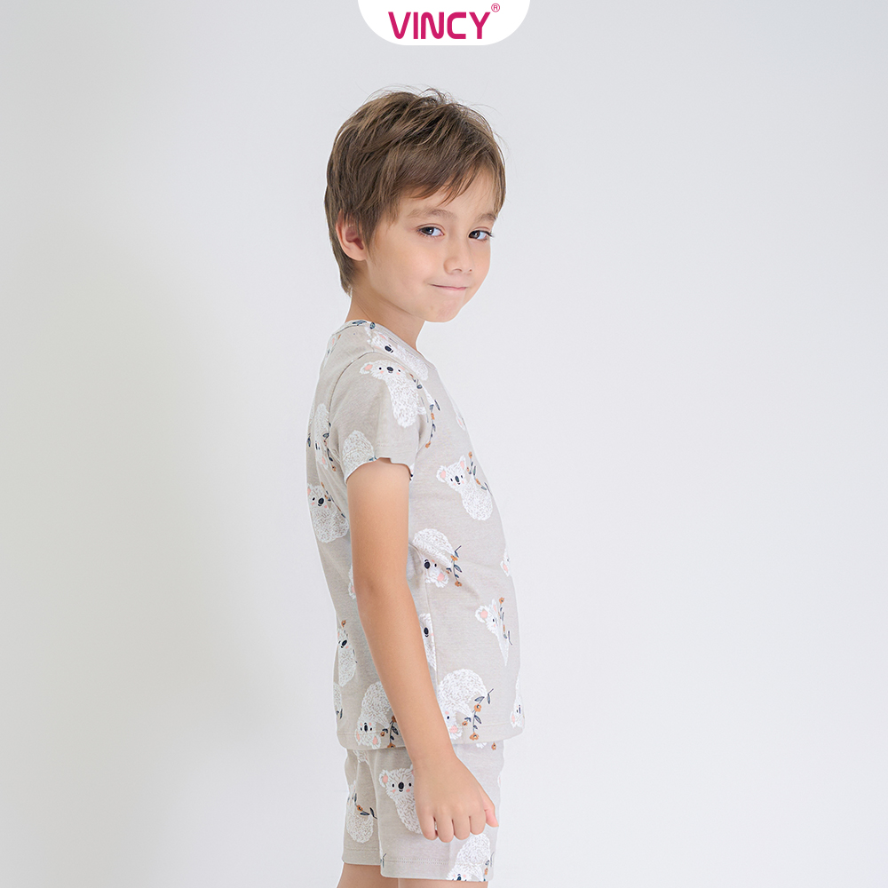 [Mua 3 giảm 20%, mua 2 giảm 15%] Bộ Đồ Short Thun Bé Vincy KST022S32