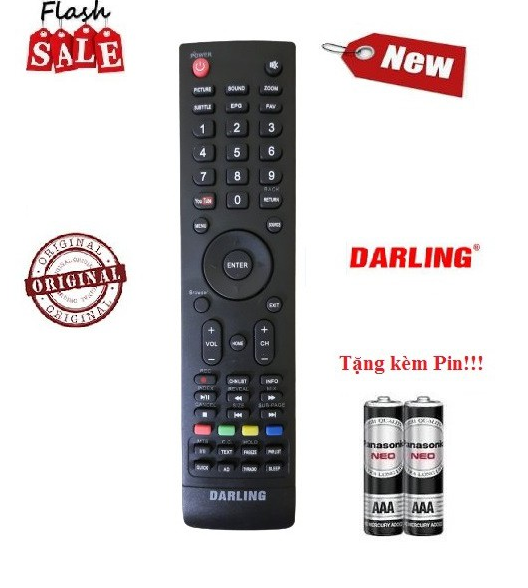 Điều khiển tivi Darling- Hàng tốt chính hãng