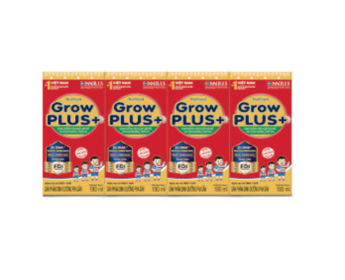 [HCM]Thùng sữa Pha Sẵn Growplus Đỏ Hộp 180ml