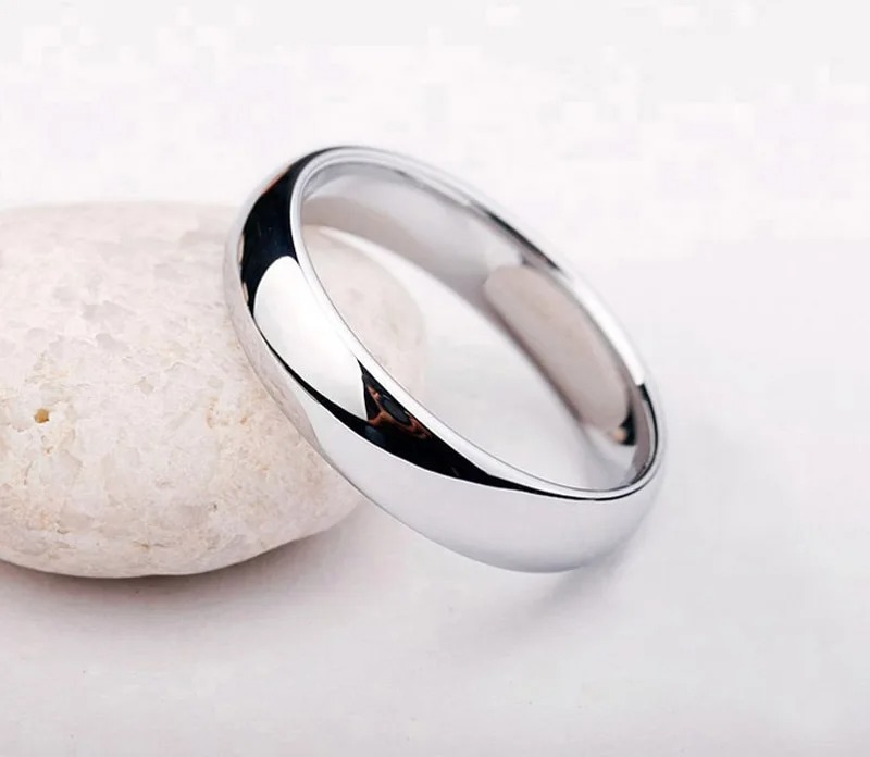 Nhẫn Nam Tròn Trơn Bóng Đẹp Bạc 925 Cao Cấp Hiểu Minh NA035 Bảo Hành Vĩnh Viễn
