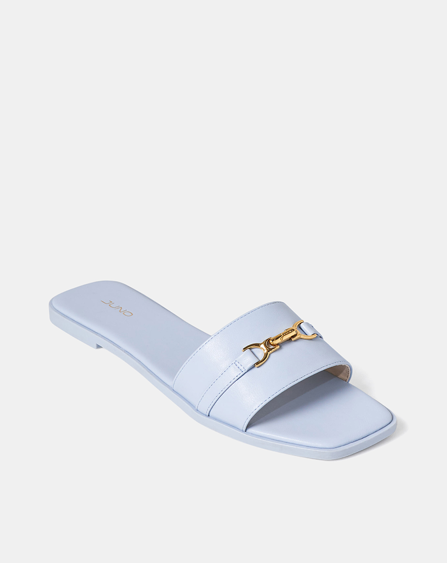 Giày Sandal Nữ 1cm Thời Trang JUNO Khoá Trang Trí Juno SD01135