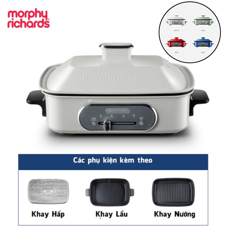 Set pot hot pot multi-purpose high-grade Morphy Richards MR9088, power 1400W-warranty 24 month