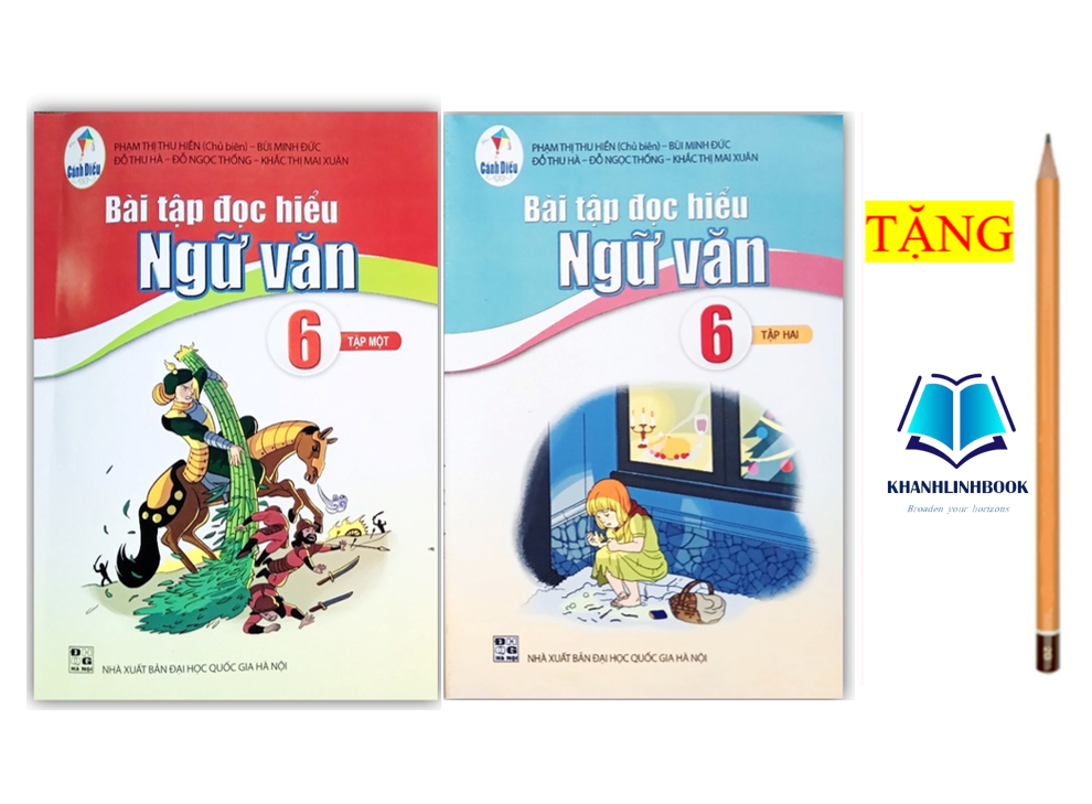 Sách - combo bài tập đọc hiểu ngữ văn 6 - tập 1 + 2