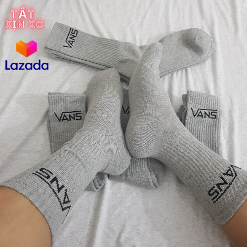 Tất Thể Thao Vans cao cổ ( Màu xám )