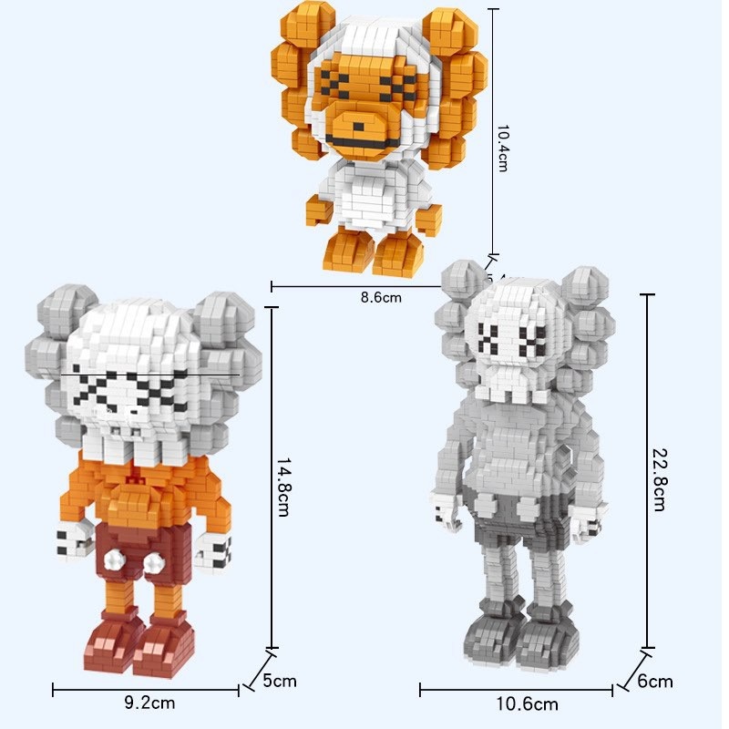 Bộ đồ chơi lắp ráp Lego Kaws Moc Model 7890