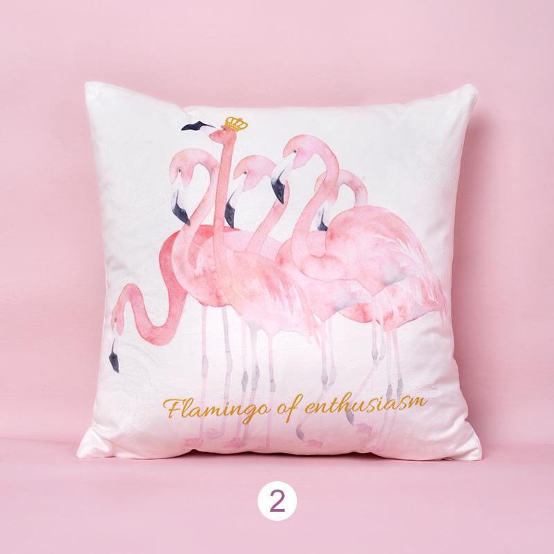 Qibei Hồng Gối Ôm Cô Gái Gió Trong Công Chúa Đáng Yêu Đệm Tựa Chăn Khăn Quàng Hai Tác Dụng Nhung Tơ Bắc Âu Flamingo Gối Tựa