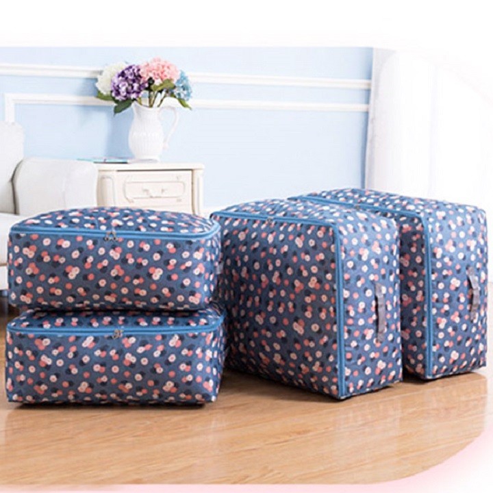 Set 3 túi đựng quần áo chăn màn không quai