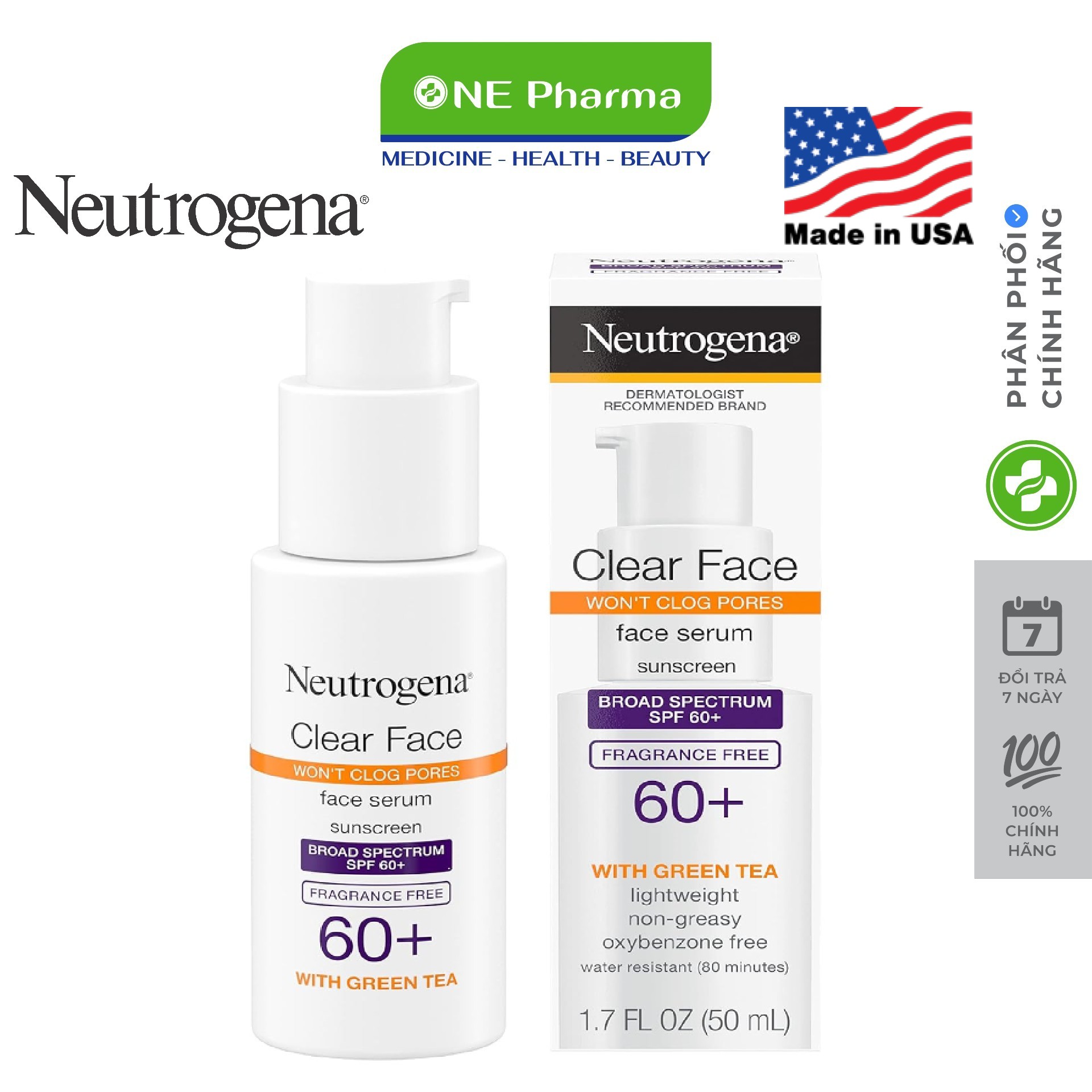 Serum Kem chống nắng Neutrogena Invisible Daily SPF 60 50ml