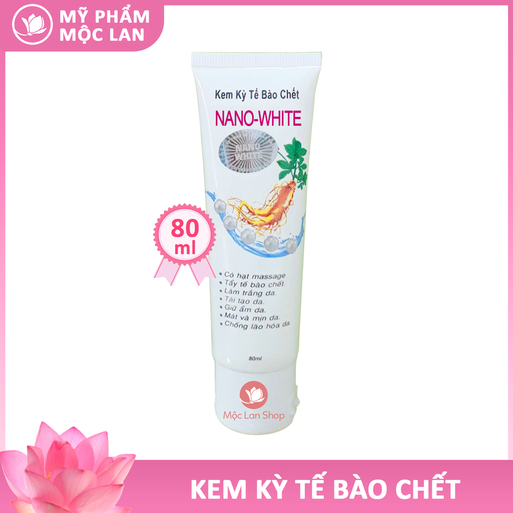 Tẩy tế bào chết da mặt Nano White 80ml loại bỏ tế bào da chết