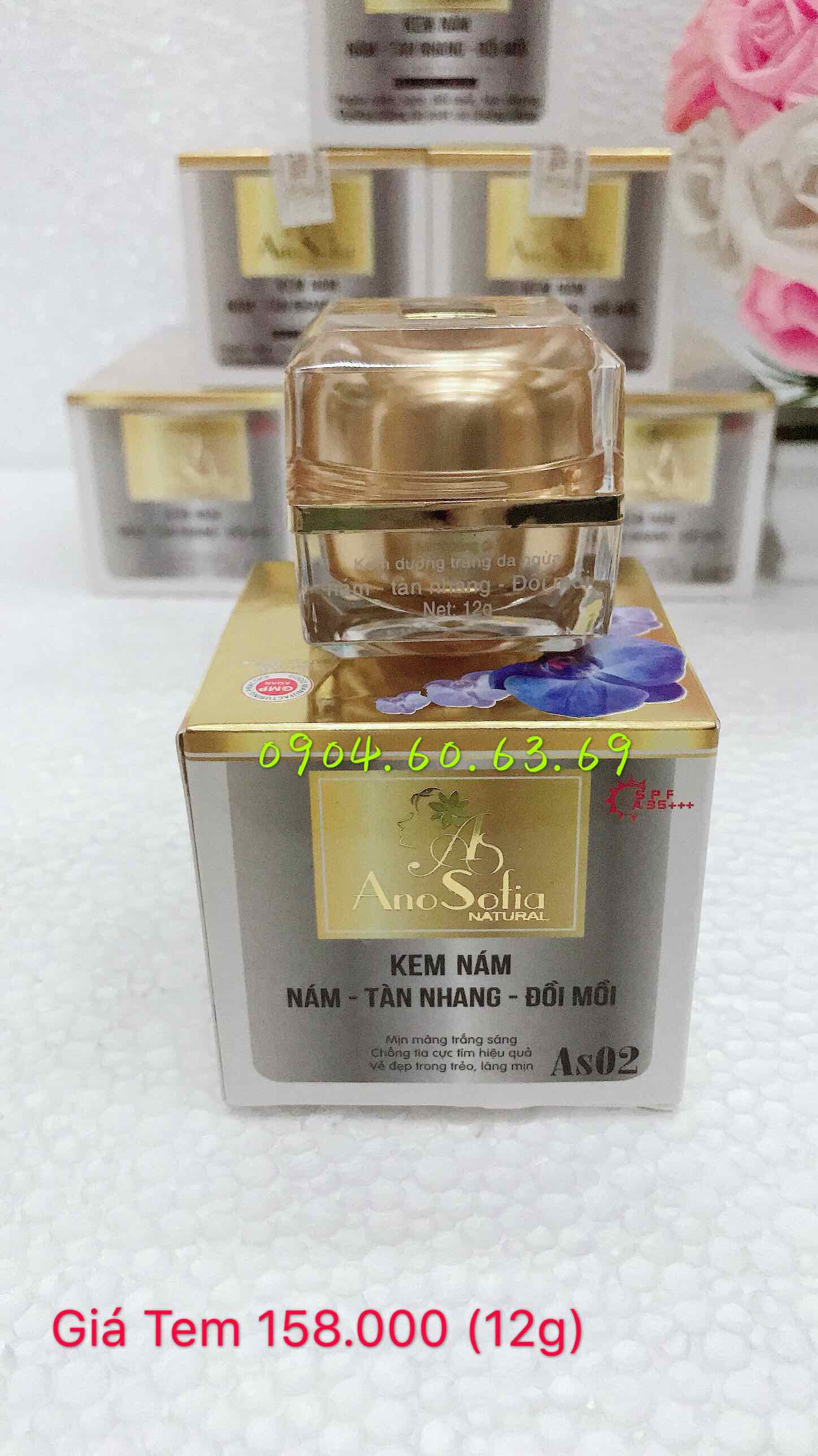 Kem Anosofia Ano Sofia Natural 12g Nám Tàn Nhang Đồi Mồi