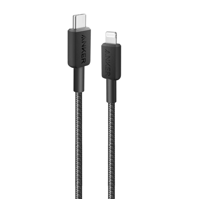 Cáp Sạc Nylon Anker 322 USB-C to Lightning 0.9m - A81B5