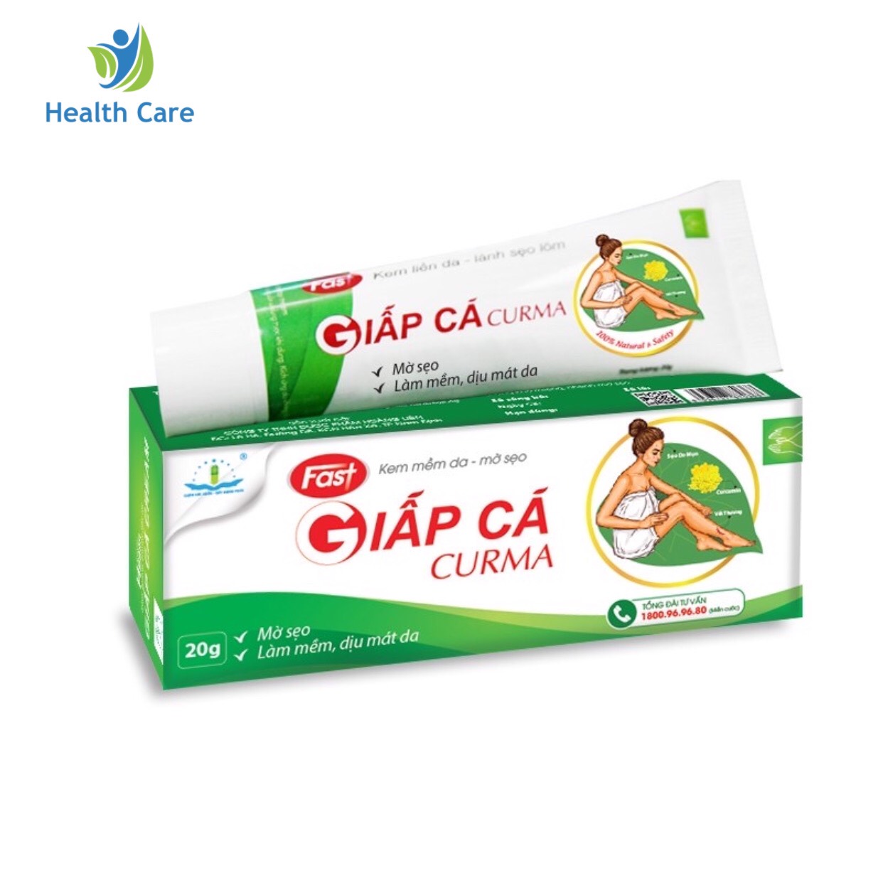 Kem liền da - lành sẹo lõm giấp cá curma