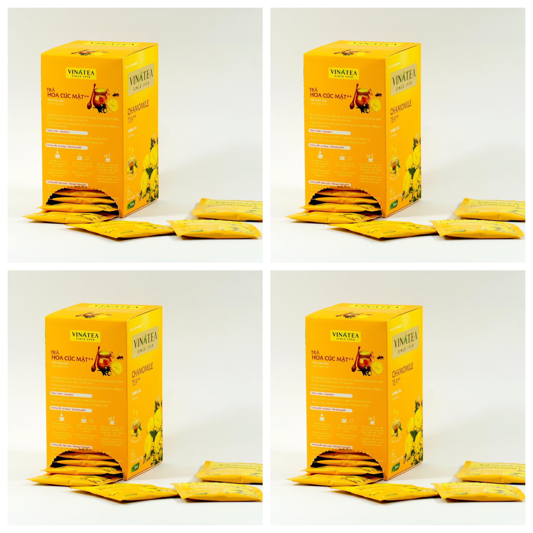 [HCM]Combo 04 Hộp trà Cúc mật++ Vinatea
