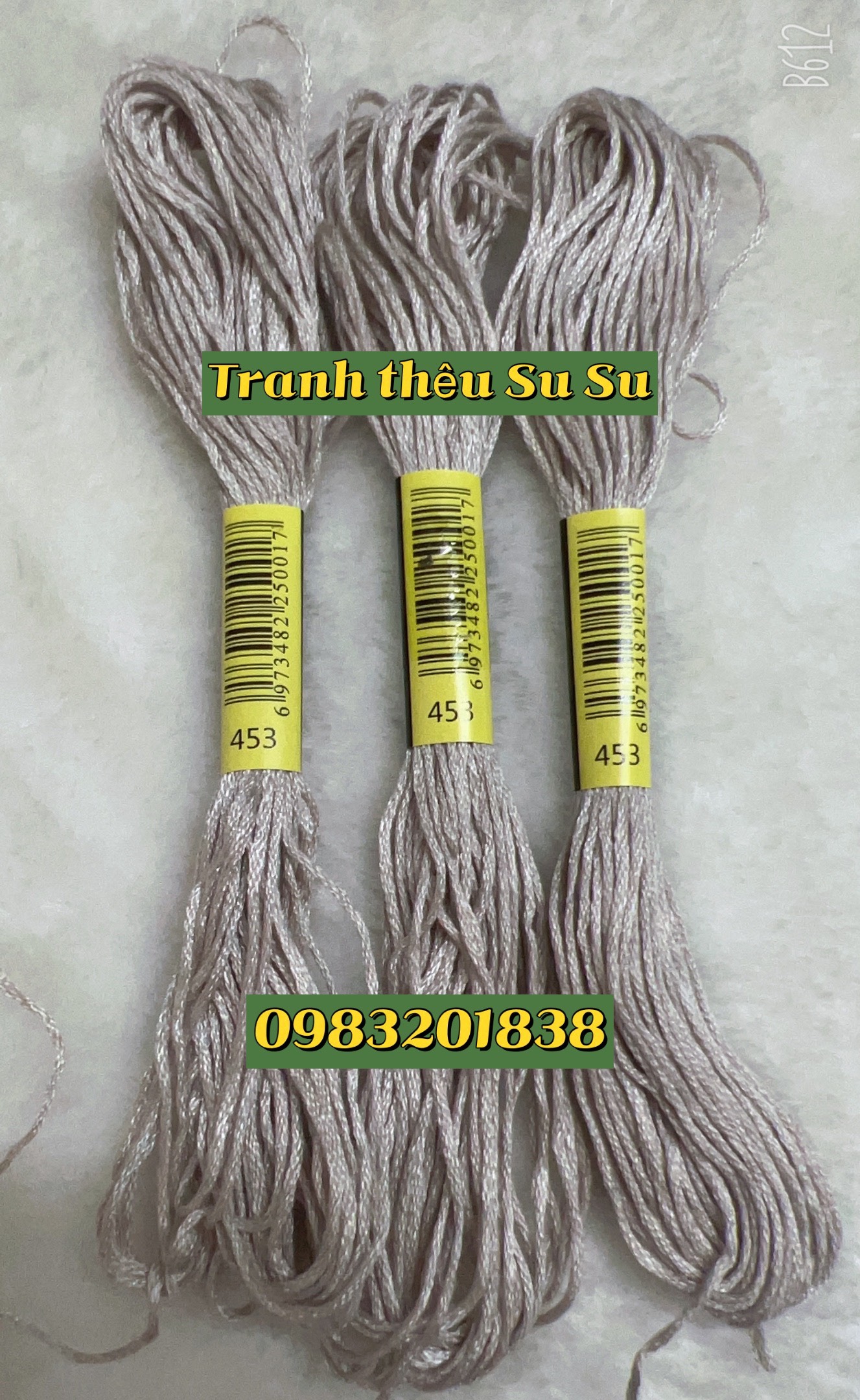 Chỉ thêu cotton mã chuẩn theo dmc, mã chỉ từ 400 đến 498