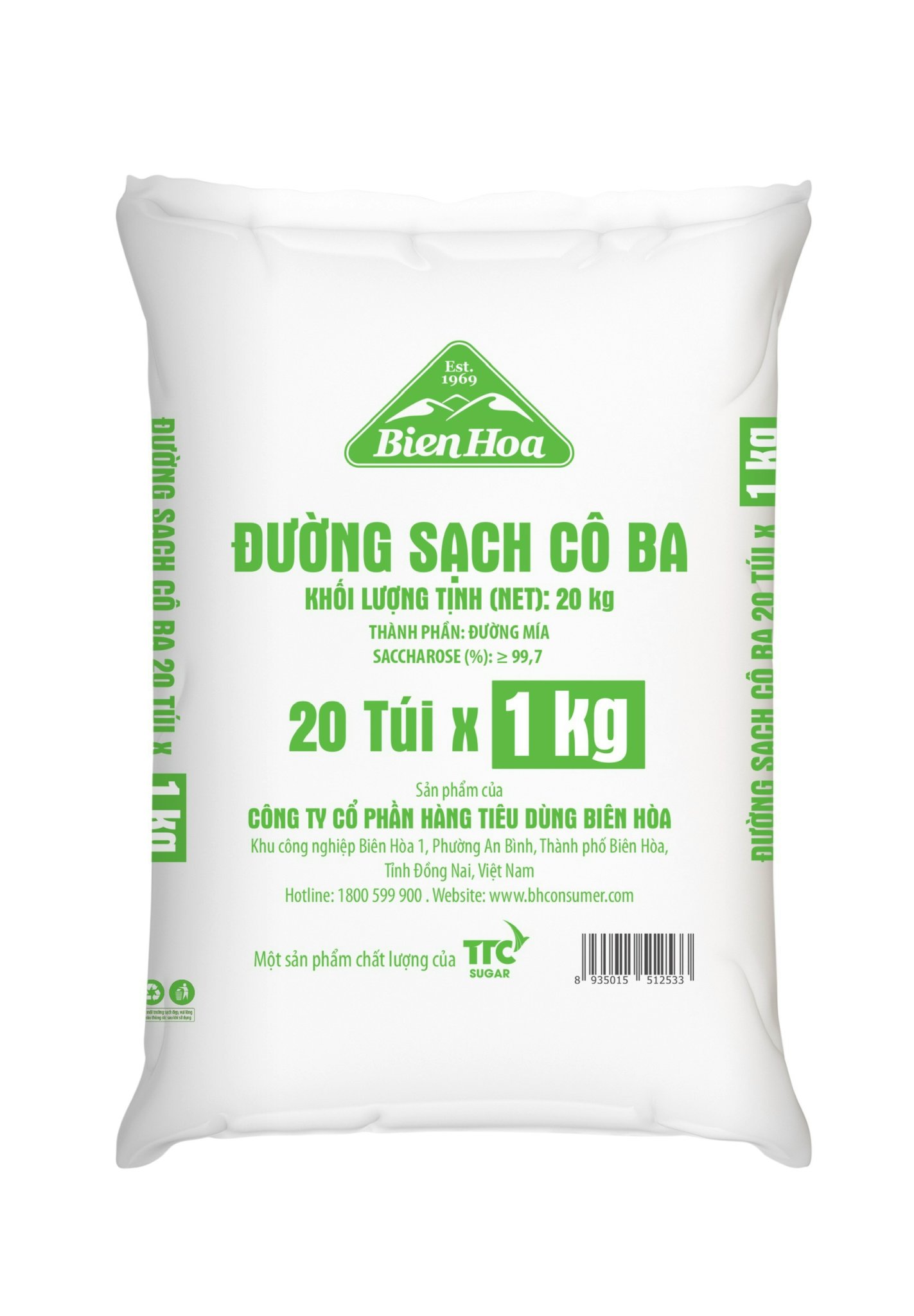 Đường Cô Ba Biên Hòa Gói 1Kg