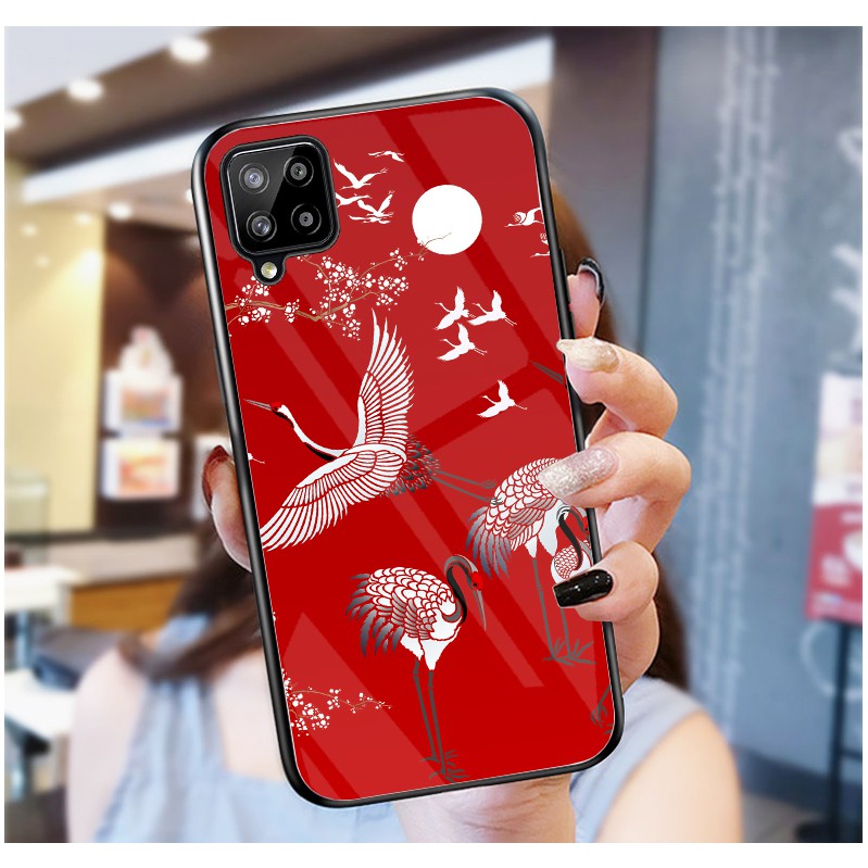 Ốp Lưng GALAXY A12, A22 4G,M32 , M12, A22 5G, M22 mặt kính cường lực cao cấp, ốp đôi