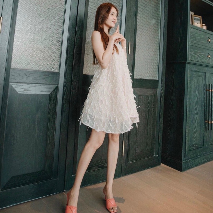 Đầm midi 2s dàng xòe