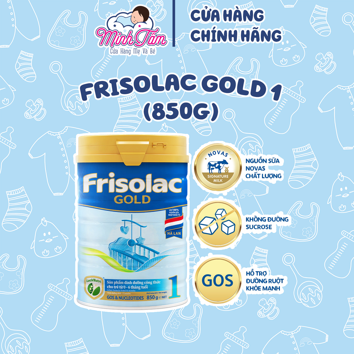 Sữa Bột Frisolac Gold 1 (850g)