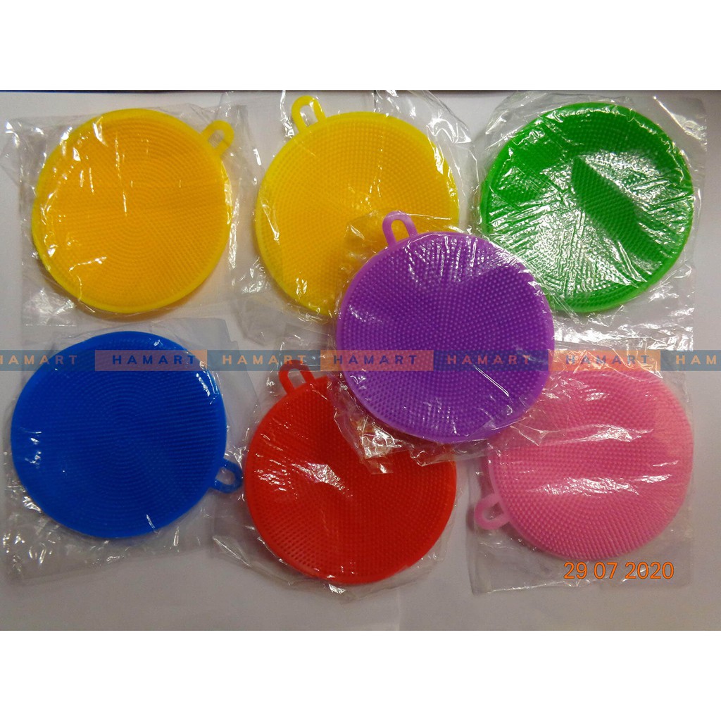 Miếng Rửa Chén Silicon Dày Miếng Rửa Bát Đa Năng Tiện Dụng