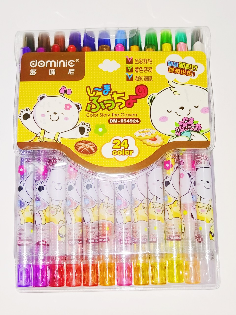[HCM]Bút sáp vặn DÀI cao cấp 18 -24 màu