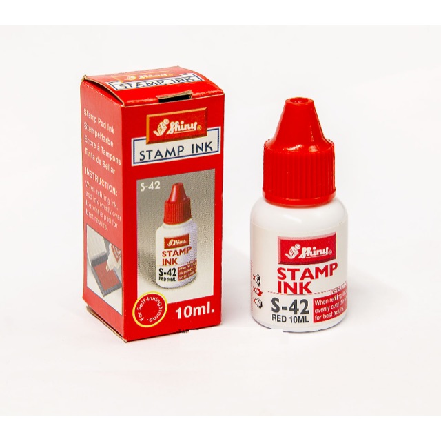 Mực dấu shiny đỏ s-42, 10ml