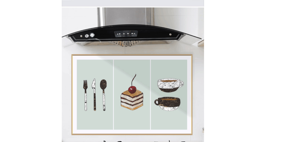 Miếng Decal Dán tường nhà bếp chống dầu mỡ bám tường