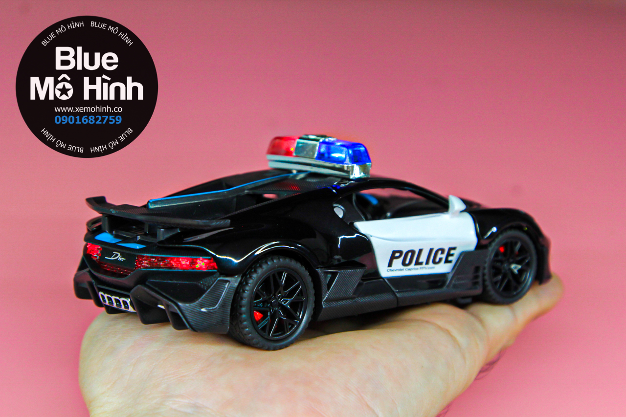 Mô hình xe Bugatti Divo Police MT 1:32 Cảnh sát