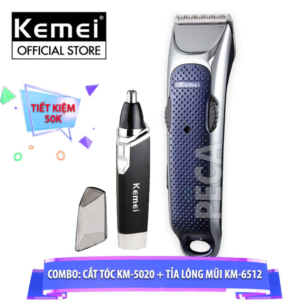 Tông đơ cắt tóc 2 mức tốc độ Kemei KM-5020 cắt tóc trẻ em và người lớn sử dụng gia đình, tông đơ cắt tóc không dây chính hãng giá rẻ