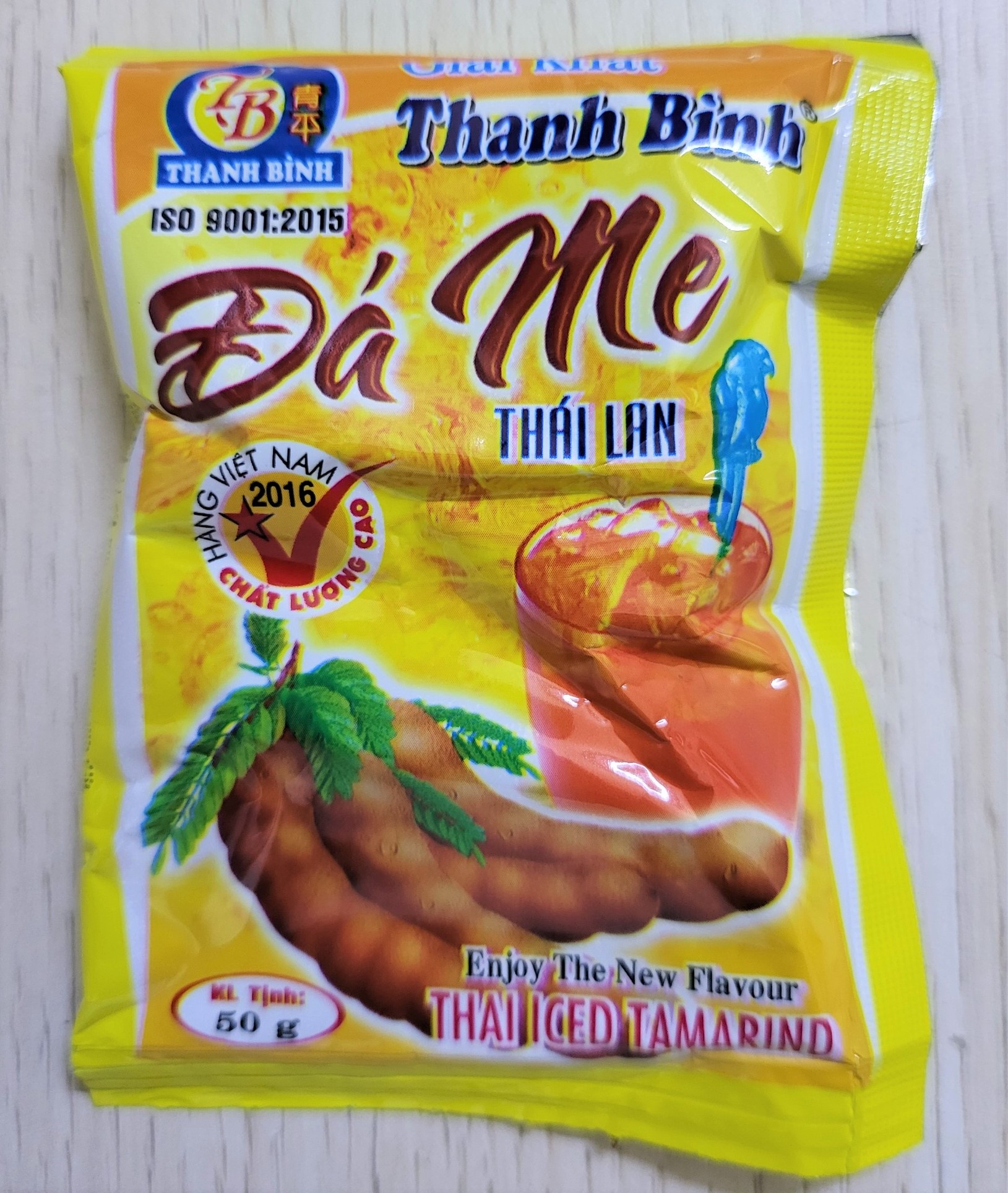 (HỘP GIẤY 900g / 18 gói) ĐÁ ME HẠT MỀM THANH BÌNH Thai Iced Tamarind