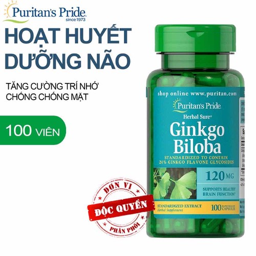 Ginkgo Biloba Puritan's Pride 100 viên