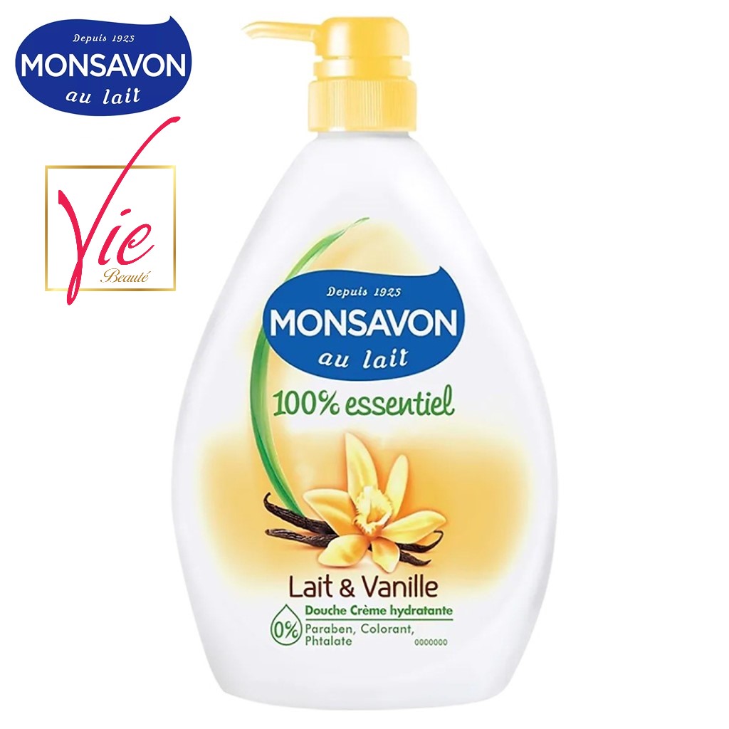 Sữa tắm Monsavon chiết xuất sữa và hoa vani 1000ml