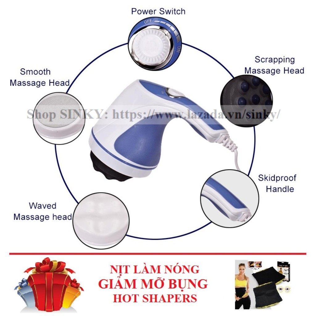 Máy massage cầm tay Relax & Spin Tone (3 đầu massage)